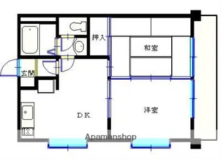 エクステンド上竜尾【506号室】の間取り