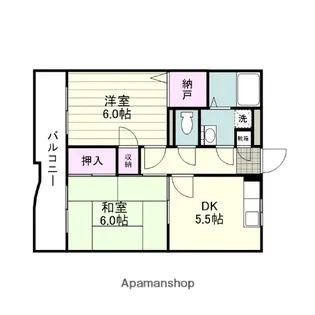 セレブ城西【505号室】の間取り