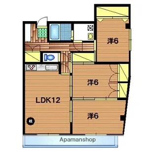 イモーレ荒田【201号室】の間取り
