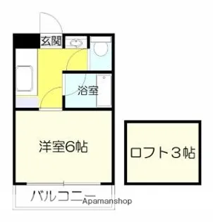 UEハウス六番館【3階】の間取り