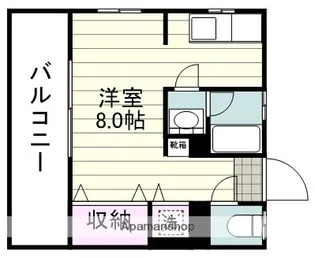 JビルB棟【101号室】の間取り