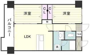 サンレガーロ南林寺【0803号室】の間取り