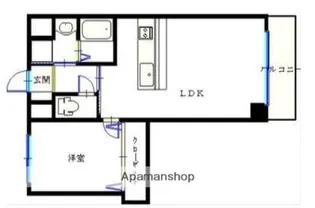 カーサフェリース春日町【303号室】の間取り