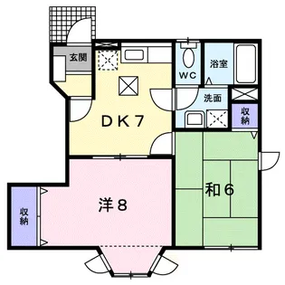 サニープレイス大峯【1階】の間取り