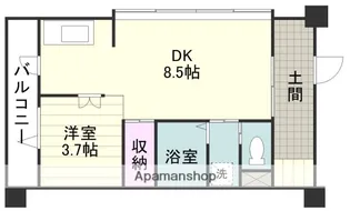 レインボー新栄【3階】の間取り