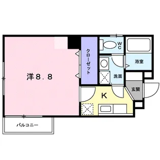 フォルシュ加治屋【1階】の間取り