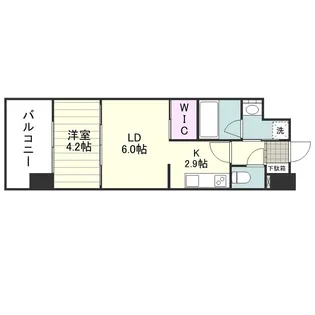 RJRプレシア郡元【0908号室】の間取り