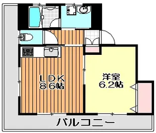 第6平和マンション【0302号室】の間取り