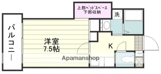サンシャイン宇宿【208号室】の間取り