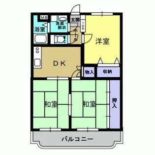 イースト鹿児島【101号室】の間取り