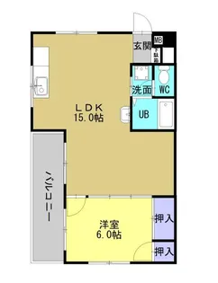 アスカビル【405号室】の間取り