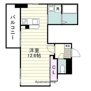 S−FORT鹿児島駅前ベイサイド【2階】の間取り