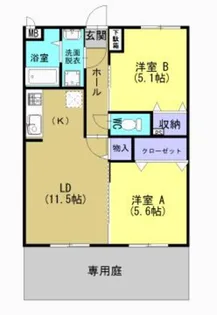 SUNNY FOREST T【1階】の間取り