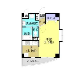 メロウスペースIII【302号室】の間取り