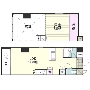 DUPLEX【0502号室】の間取り