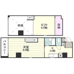 DUPLEX【0201号室】の間取り