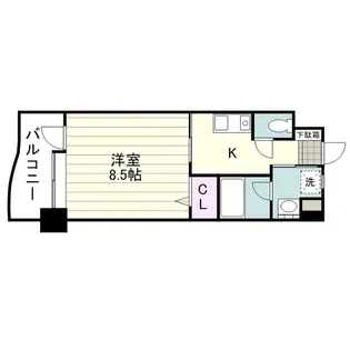 ガーデンプレイス上荒田【0503号室】の間取り