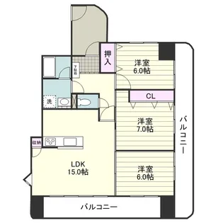 アンシャンテ・パリⅠ【0307号室】の間取り