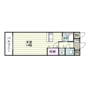 ドミール雅【0302号室】の間取り