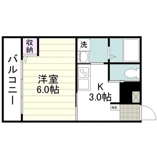 鴨池福永ビル【0101号室】の間取り