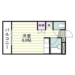 上之園フラッツ【0202号室】の間取り