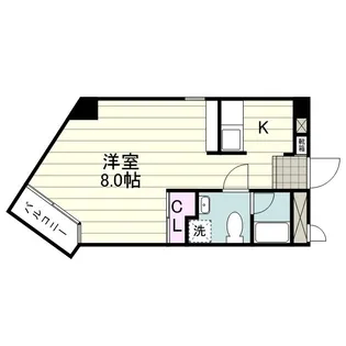 グリーンモール【0303号室】の間取り