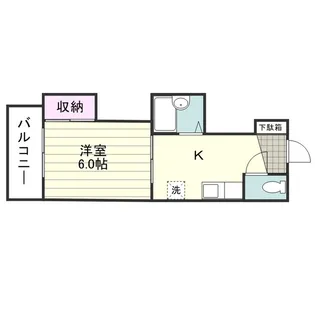 ウエストリバー新照院【0302号室】の間取り