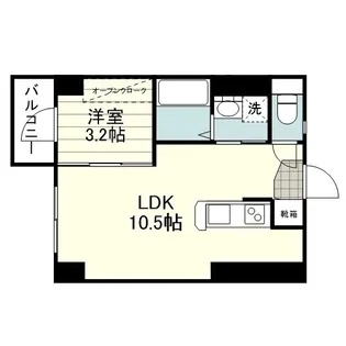 パースサイドタワー【0803号室】の間取り