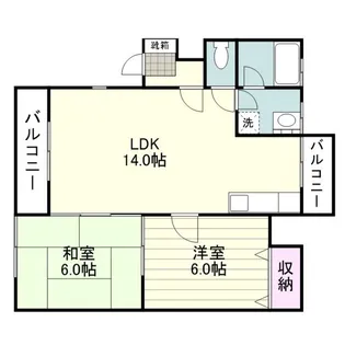 チェルシーコート【0102号室】の間取り