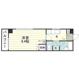 ヒルサイドフラッツ【0206号室】の間取り