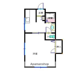 グランヒル伊敷C棟【102号室】の間取り