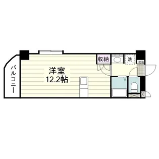 1Rの間取り画像