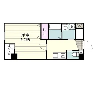ウェルネスくわのき【0303号室】の間取り