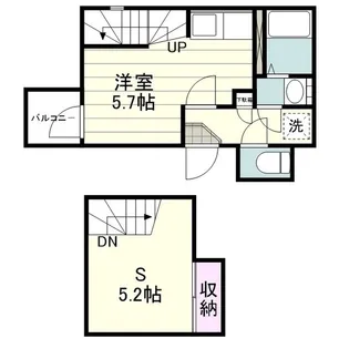 オーシャンパレス・KAI【0101号室】の間取り