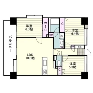 JGMヴェルデヒルズ武町【0305号室】の間取り