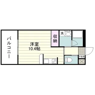 エヴォルート東谷山【0502号室】の間取り