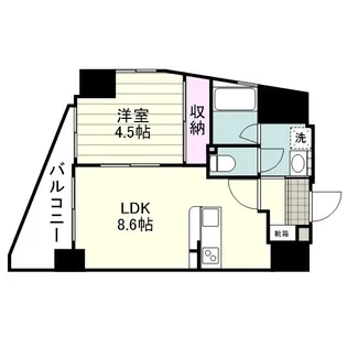 フォンス東谷山【0401号室】の間取り