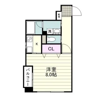 桜七番館【02-E号室】の間取り