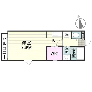 リアライズ中洲通【0303号室】の間取り