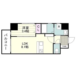 LIM BLDG【0803号室】の間取り