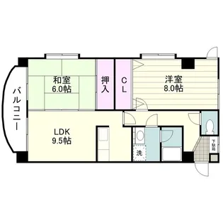 ホワイトハウス【0203号室】の間取り
