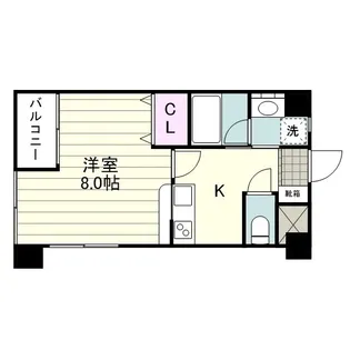 グリーンコート鴨池【0302号室】の間取り