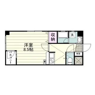 永保ビル【0401号室】の間取り