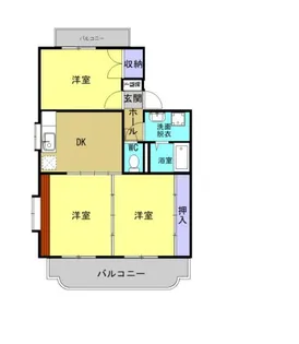 アルカザールB棟【2階】の間取り