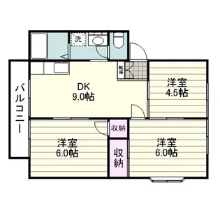ウィンディア宇宿台【0201号室】の間取り