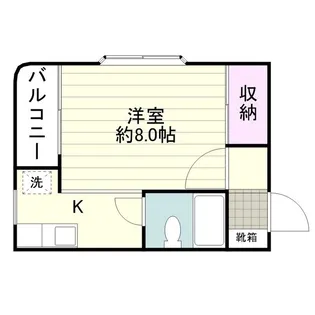 コーポ桜岳【0203号室】の間取り