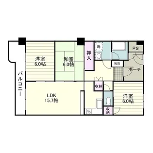 ラーバン86【0103号室】の間取り