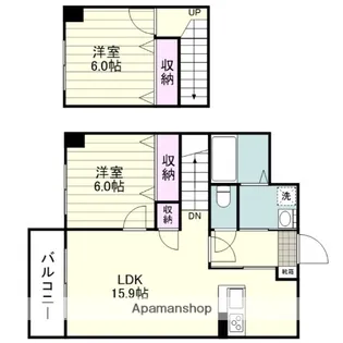 サムティ鹿児島駅前ベイサイドⅡ【801号室】の間取り