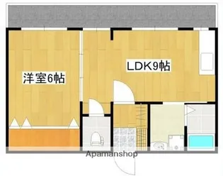 唐湊ハイツ【2階】の間取り