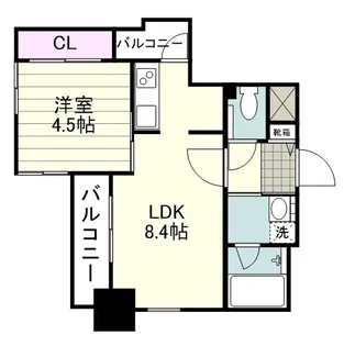 Fシリーズ下荒田【0803号室】の間取り